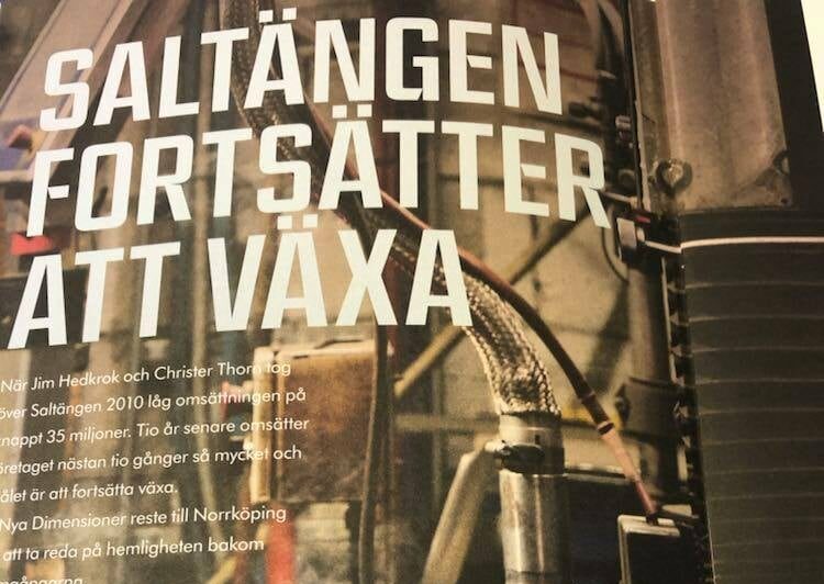 Läs mer om artikeln Saltängens tillväxt uppmärksammas i tidning!